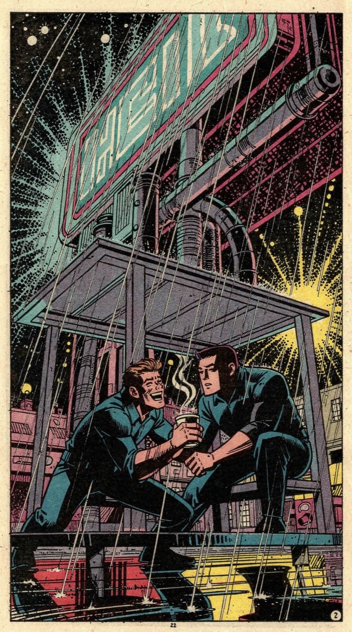 Sample panel drawn in the Cosmic Krackle look
