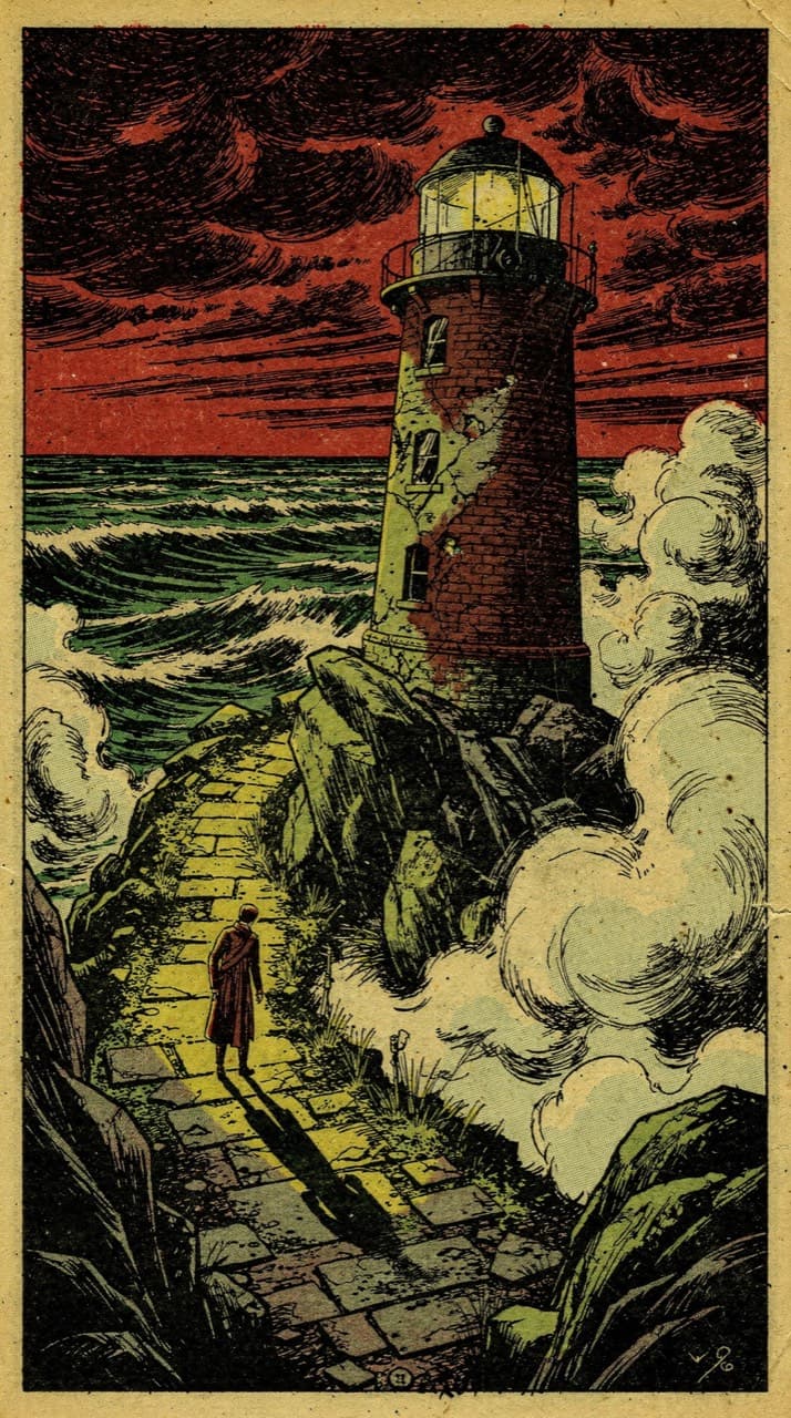 Sample panel drawn in the Crypt Horror look
