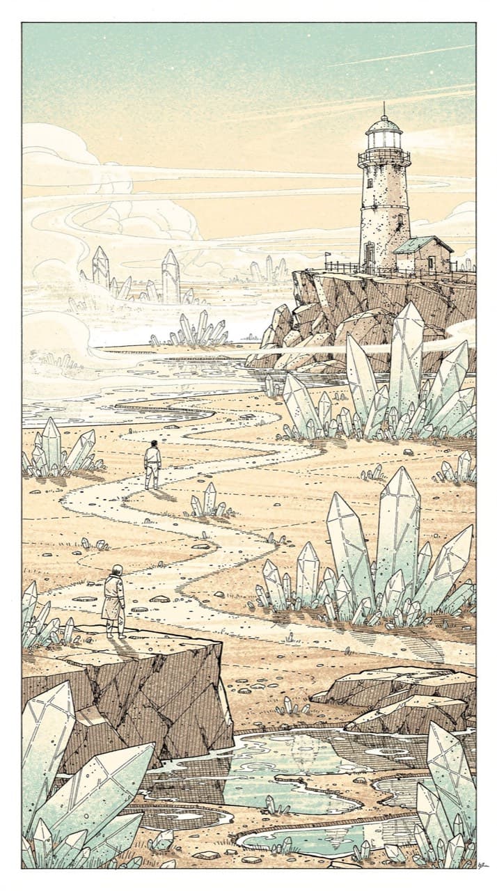 Sample panel drawn in the Crystal Odyssey look