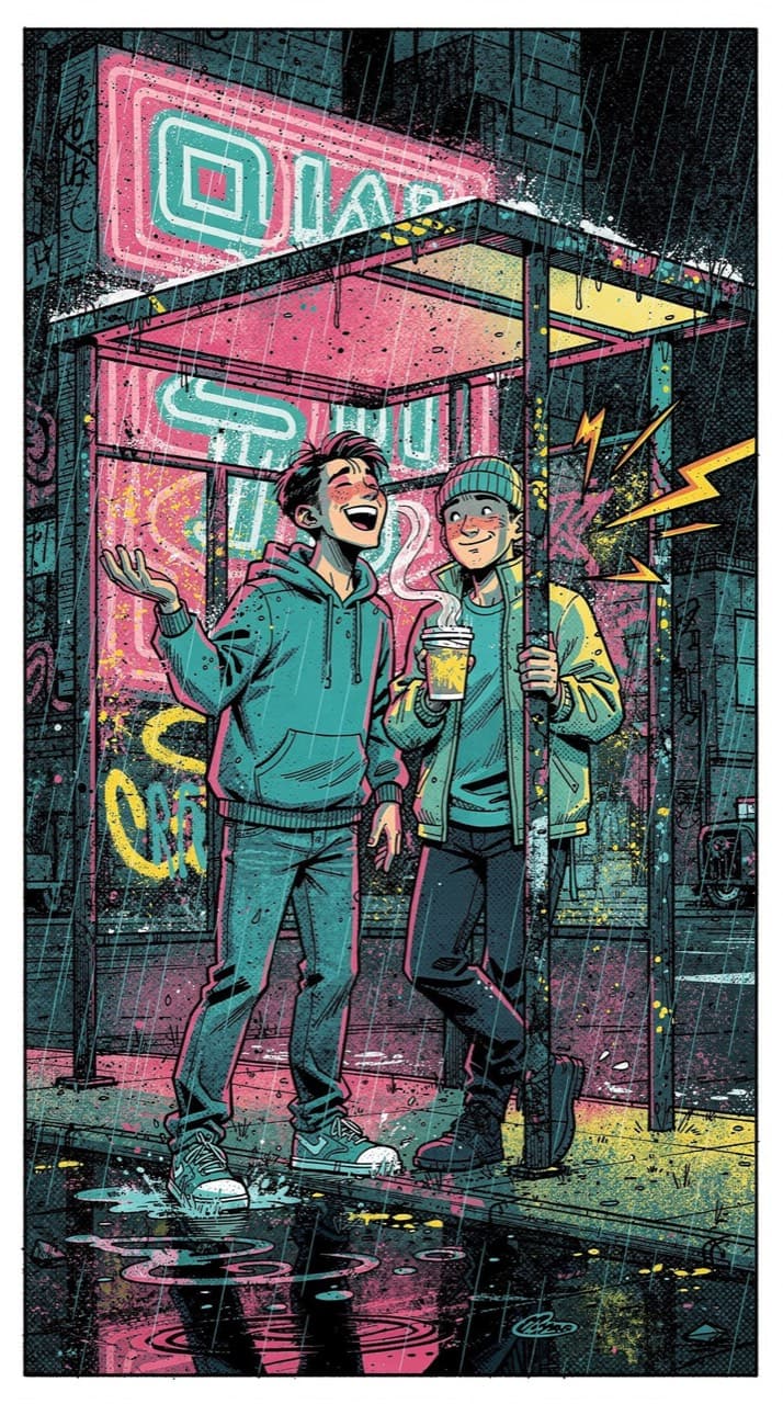Sample panel drawn in the Street-Pop Remix look