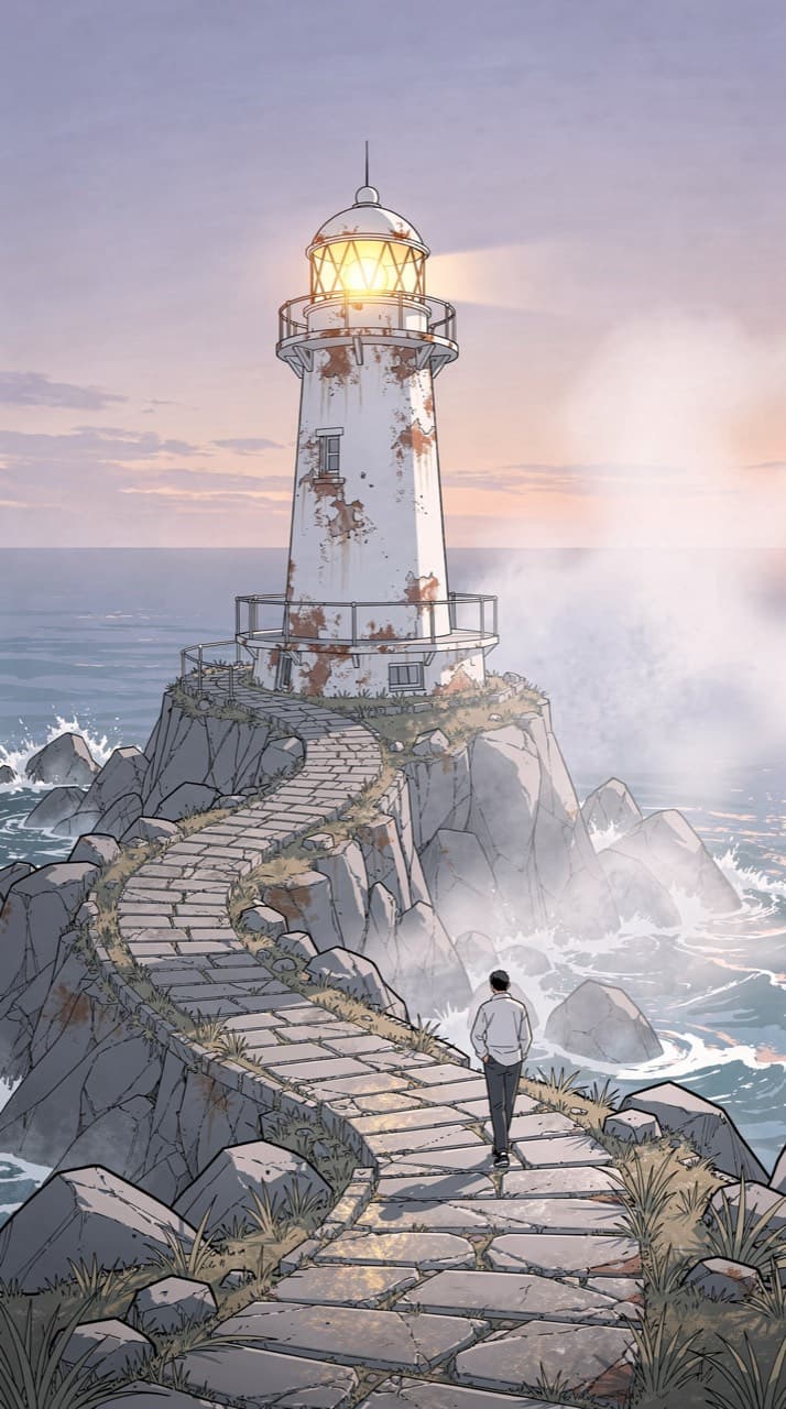 Sample panel drawn in the Webtoon Colour look